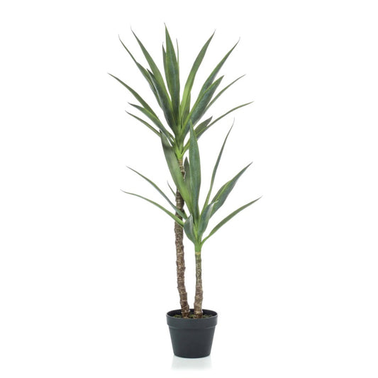 Kunstplant Yucca met 2 stammen 110 cm