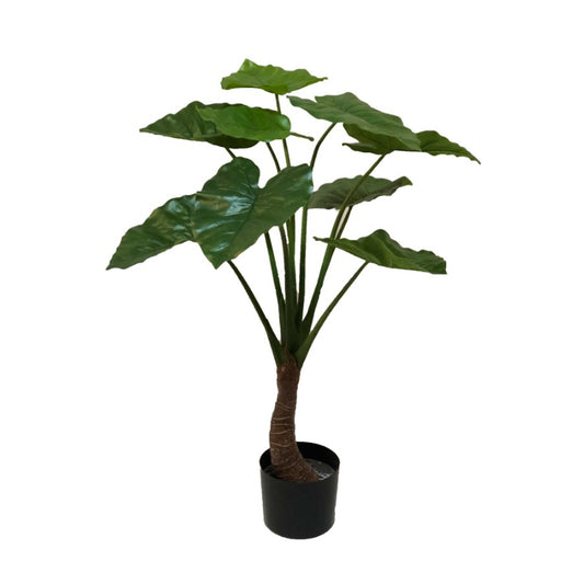 Plante artificielle Alocasia arbre avec 1 tronc 90 cm