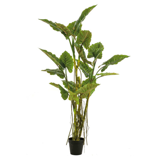 Plante artificielle Colocasia arbre avec lianes 195 cm